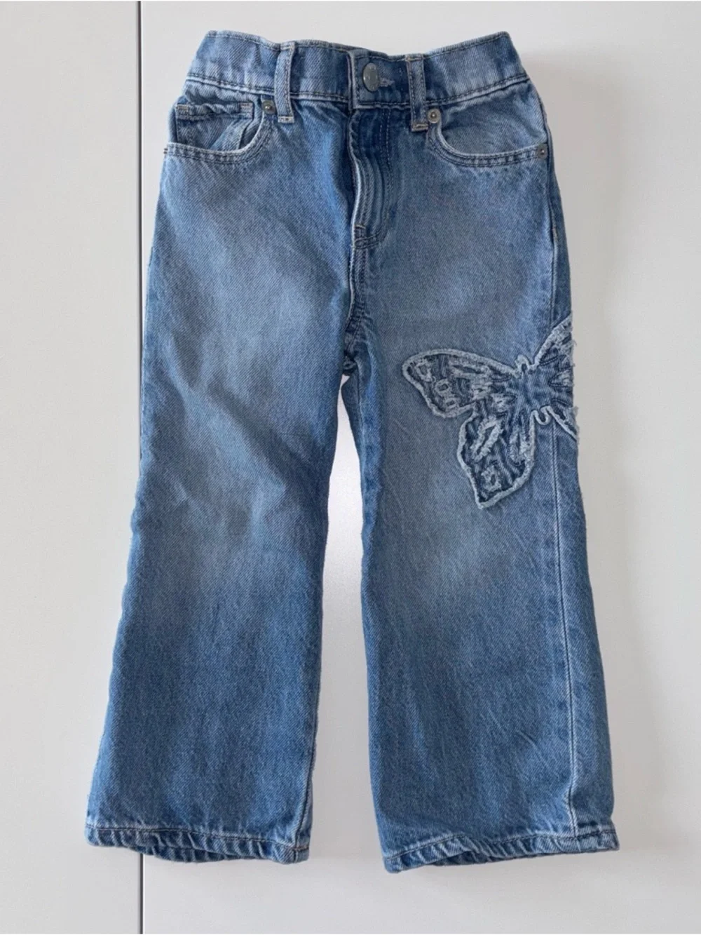 baby GAP Blue Jeans with Butterfly Patch